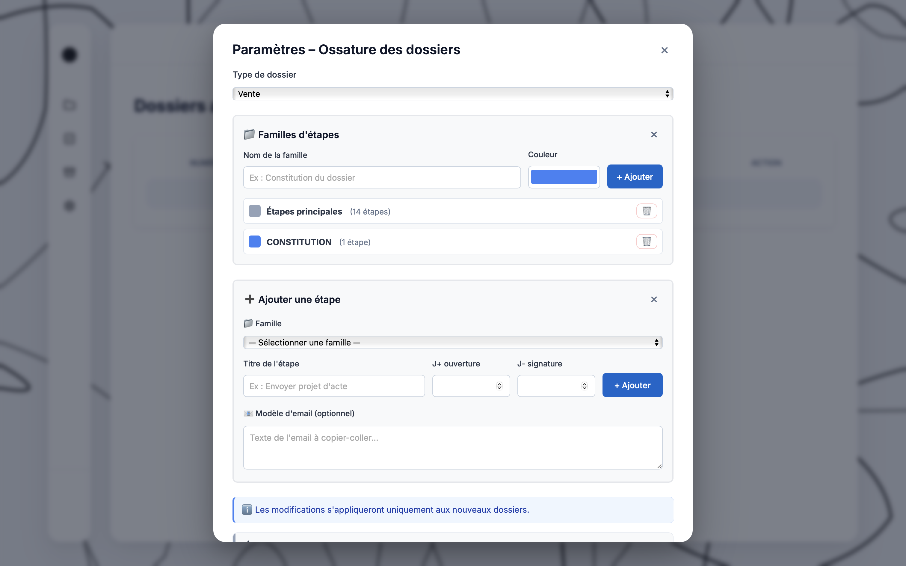 Vue dossiers NotFlow